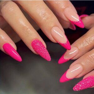 Beautiful press-on or glue-on nails.